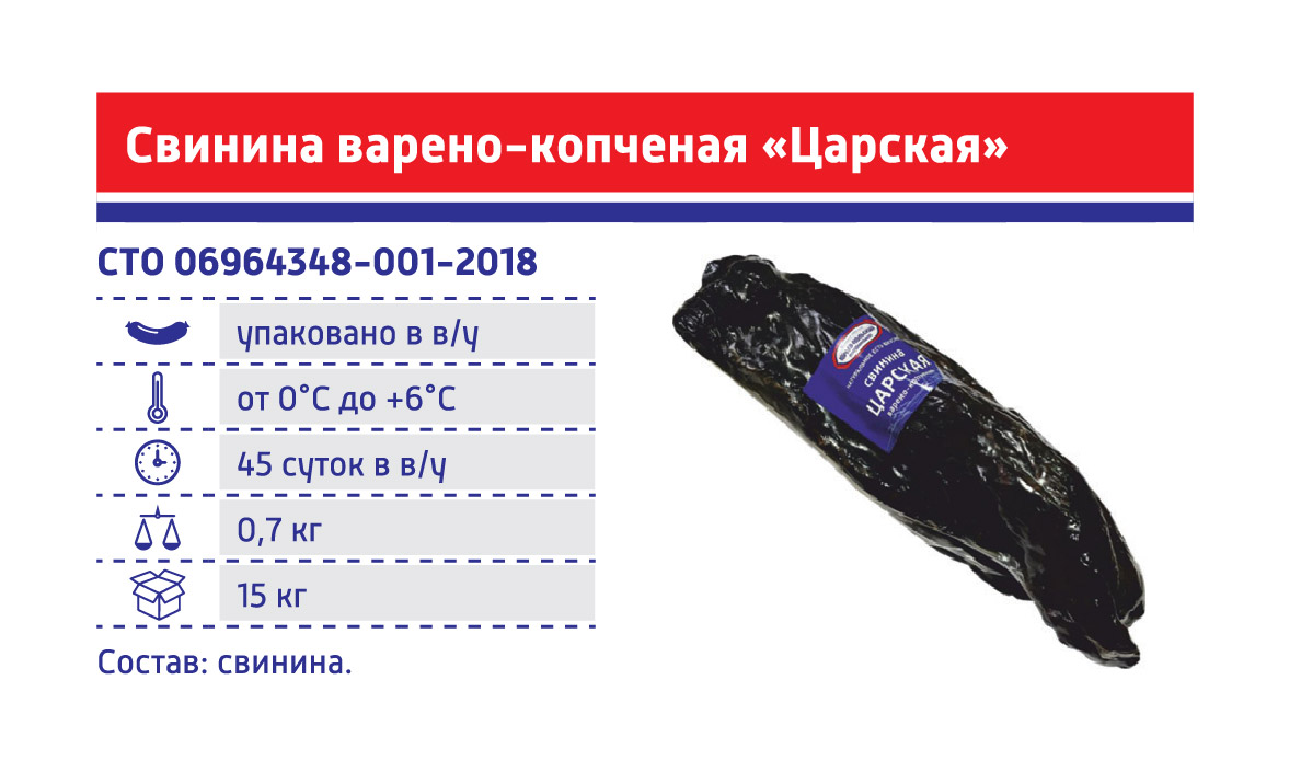 Буженина "Боярская по-юрьевски" 1,3 кг.